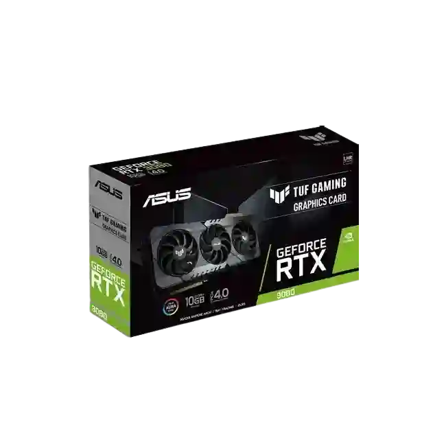 Tarjeta de Video Gaming Asus Tuf Gaming 90YV0FB5-MTAA00 Nvidia GeForce RTX3080 10GB GDDR6X PClE 4.0 PCI Express Aura Sync Seminueva-1