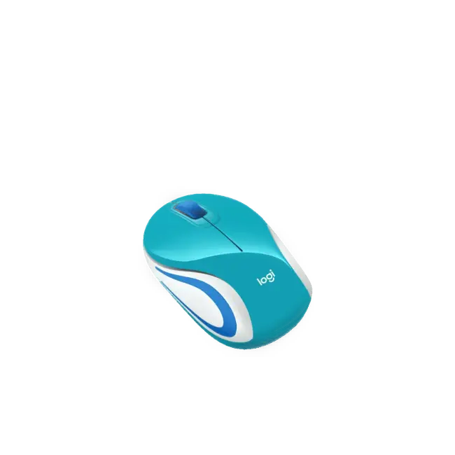 MOUSE M187 OPTICO 3 BOTONES INALAMBRICO COLOR BRIGHT TEAL LOGITECH-4