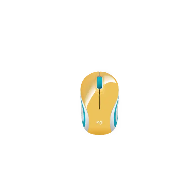 MOUSE M187 OPTICO 3 BOTONES INALAMBRICO COLOR BANANA LOGITECH-4