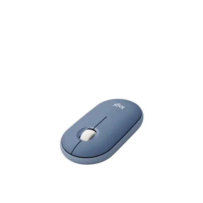 Mouse Logitech M350 Pebble Inalambrico Color Gris Azulado