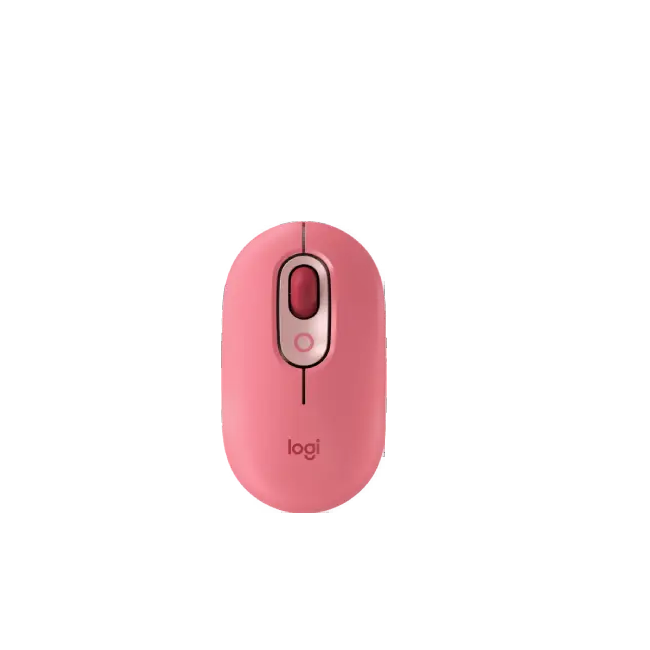 Mouse Logitech Pop Con Emoji Personalizado 4 Botones Inalambrico Bluetooth Color Rosa-4