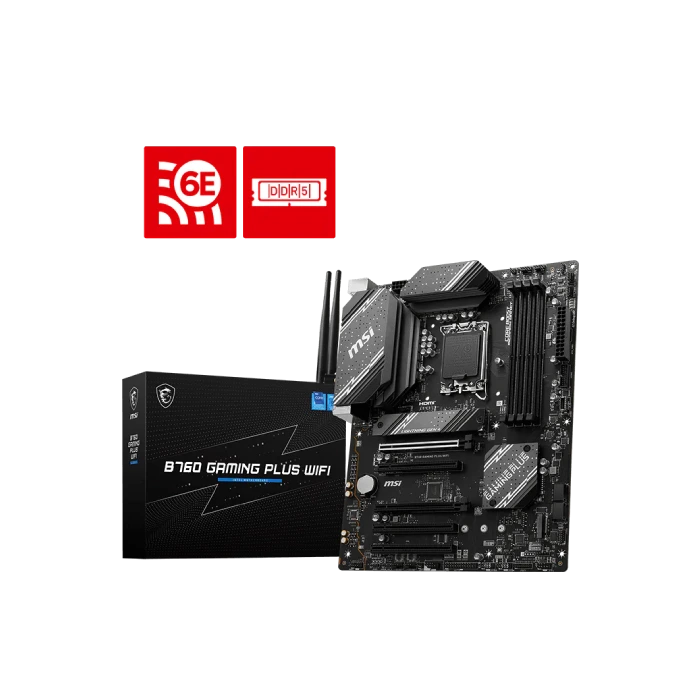 TARJETA MADRE MSI B760 GAMING PLUS WIFI ATX DDR5 911-7D98-029-6