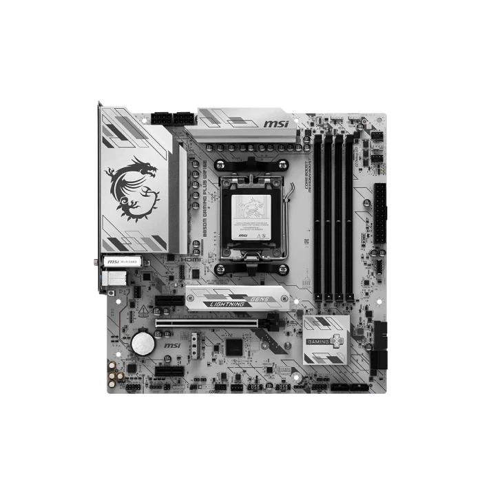 TARJETA MADRE MSI B850M GAMING PLUS WIFI6E AM5 MICRO-ATX DDR5 911-7E81-001 BLANCO-5