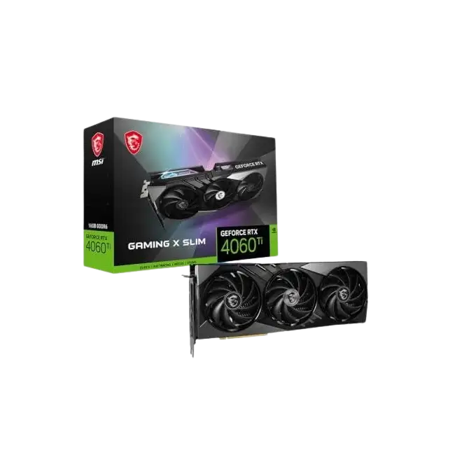 Tarjeta de Video MSI Geforce RTX4060TI Gaming X Slim 16GB GDDR6 912-V517-002