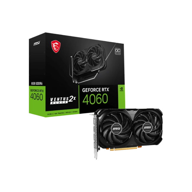 Tarjeta de Video MSI Geforce RTX 4060 912-V156-209 Ventus 2X Black 8GB-2