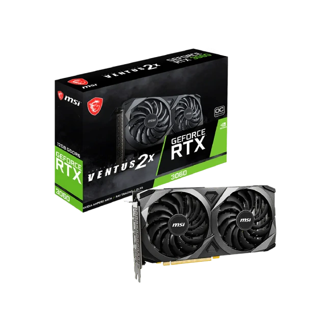 Tarjeta de Video MSI Ventus 2X Geforce RTX 3060 Fan Dual 12GB GDDR6 192-Bit 912-V397-856-3