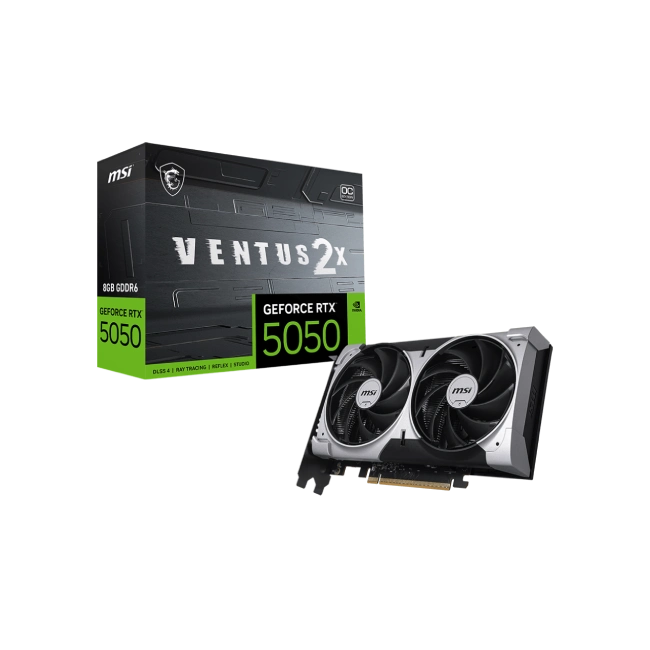 Tarjeta De Video MSI Geforce RTX 5050 8G Ventus 2X OC GDDR6 2617 Mhz 912-V538-020 Color Negro-8