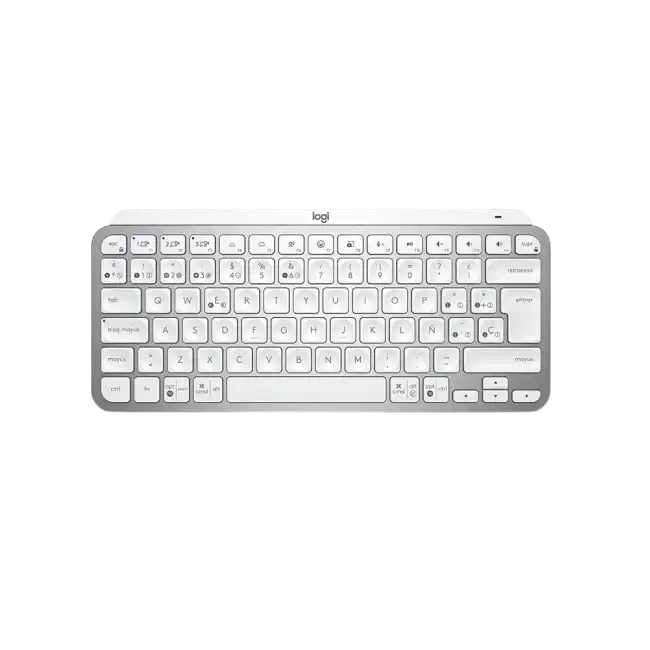Teclado Logitech MX Keys Mini USB Bluetooth 5.0 Ergonomico Color Gris Palido-1