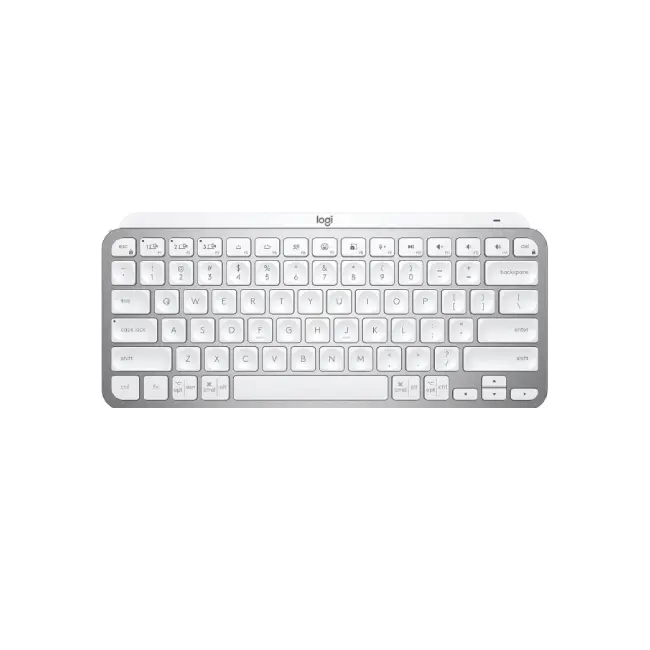 Teclado Logitech MX Keys Mini USB Bluetooth 5.0 Ergonomico Color Gris Palido-4