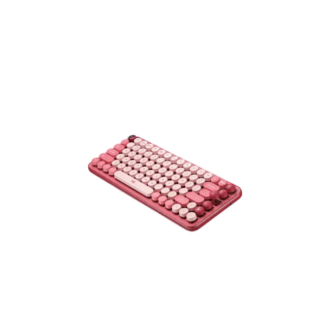 Teclado Logitech Pop Keys Inalambrico USB Bluetooth Ergonomico Mecanico Color Rosa-1