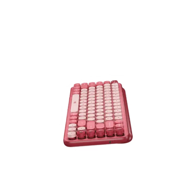 Teclado Logitech Pop Keys Inalambrico USB Bluetooth Ergonomico Mecanico Color Rosa-4