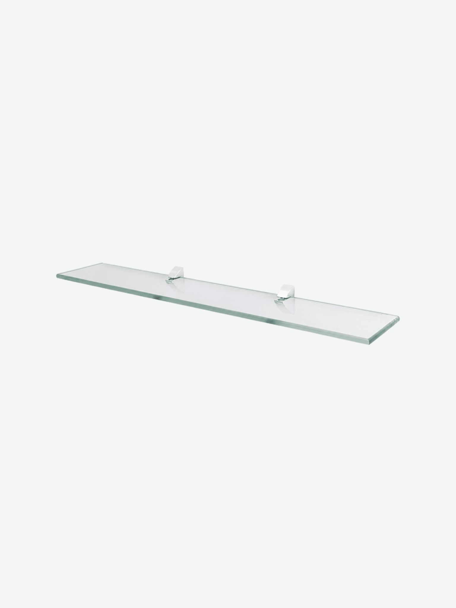 REPISA RECTA, VIDRIO,0.8X10X60CM, SOP/VIS/METAL,CAP15LB-1