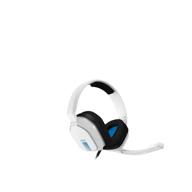 Headset Gaming Logitech Astro A10 PS4 3.5mm Color Blanco con Celeste-1