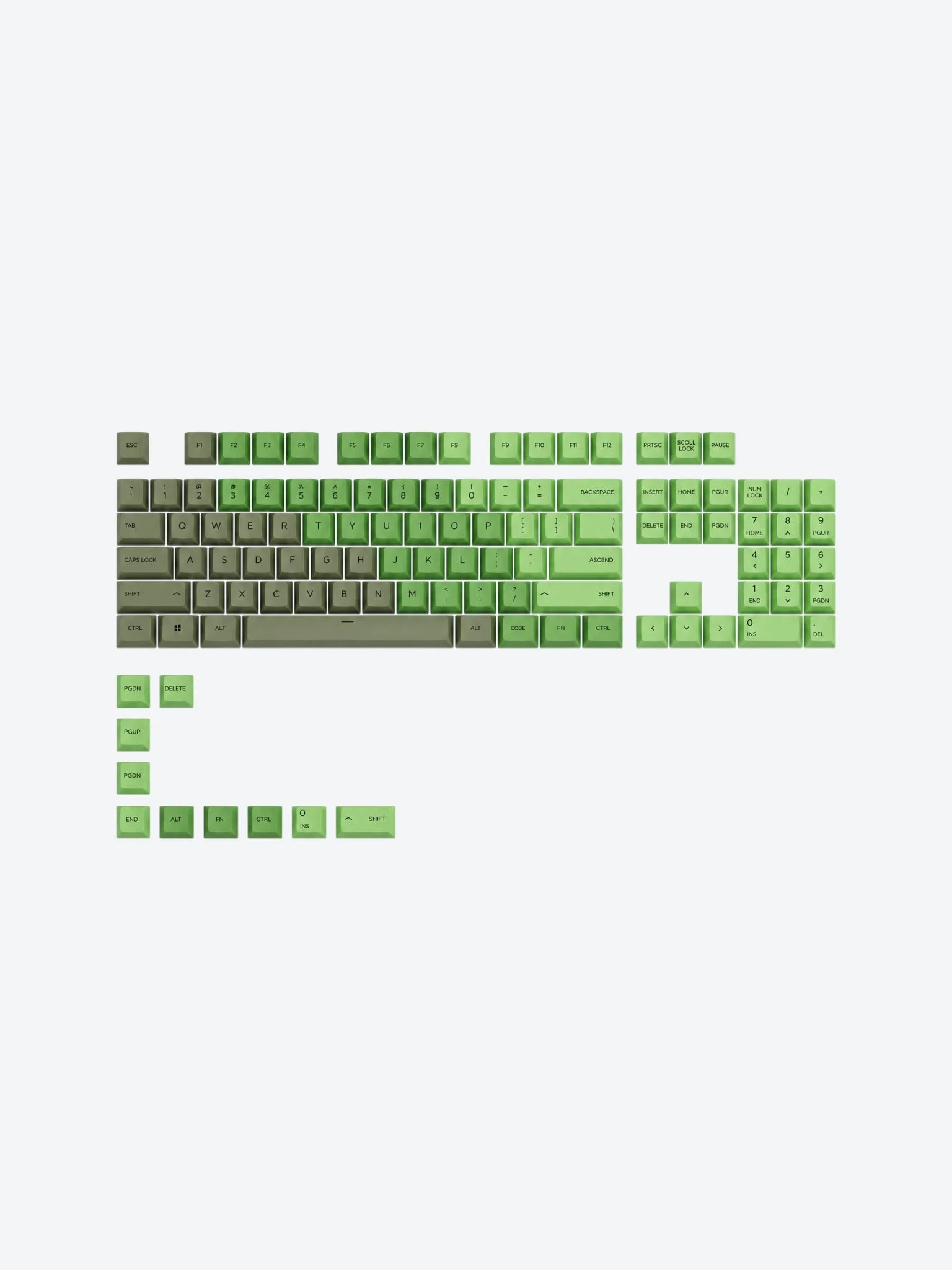 Teclas Glorious Keycaps Pbt Nebula GLO-KC-GPBT-O