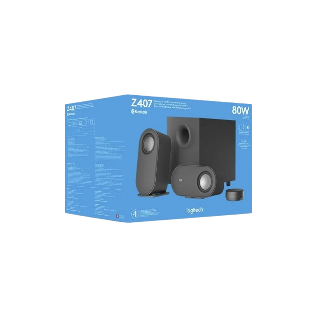BOCINAS LOGITECH Z407 PARA PC INALAMBRICO BLUETOOTH USB-3