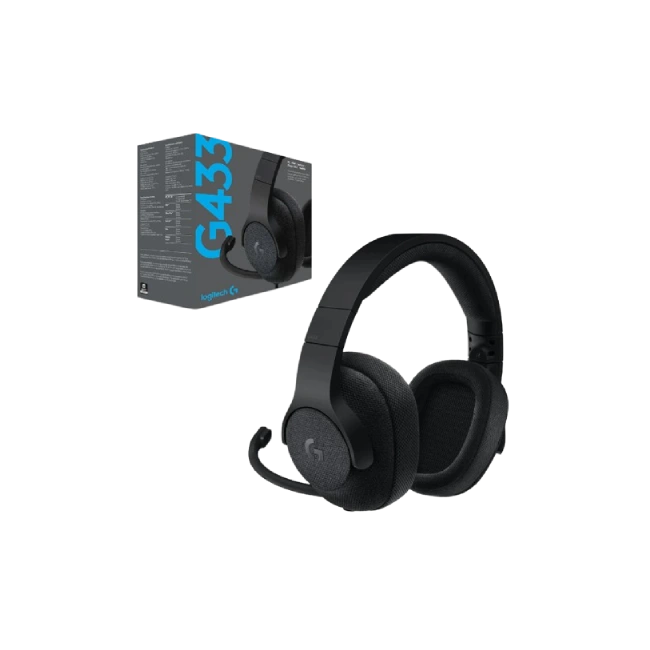 AUDIFONOS LOGITECH LA G433 7.1 SURROUND GAMING HDSET BLK-1