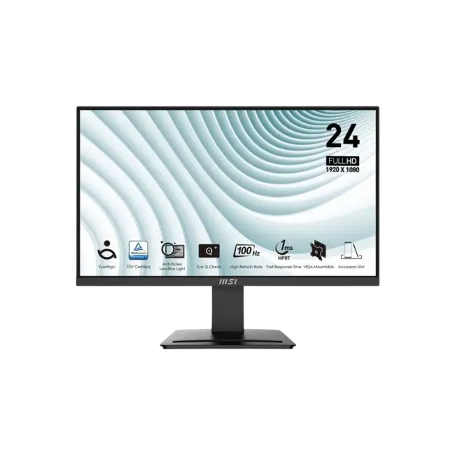Monitor MSI Pro MP2412 Series 24" 1920X1080 FHD 100HZ 1MS MPRT HDMI Display Port-3
