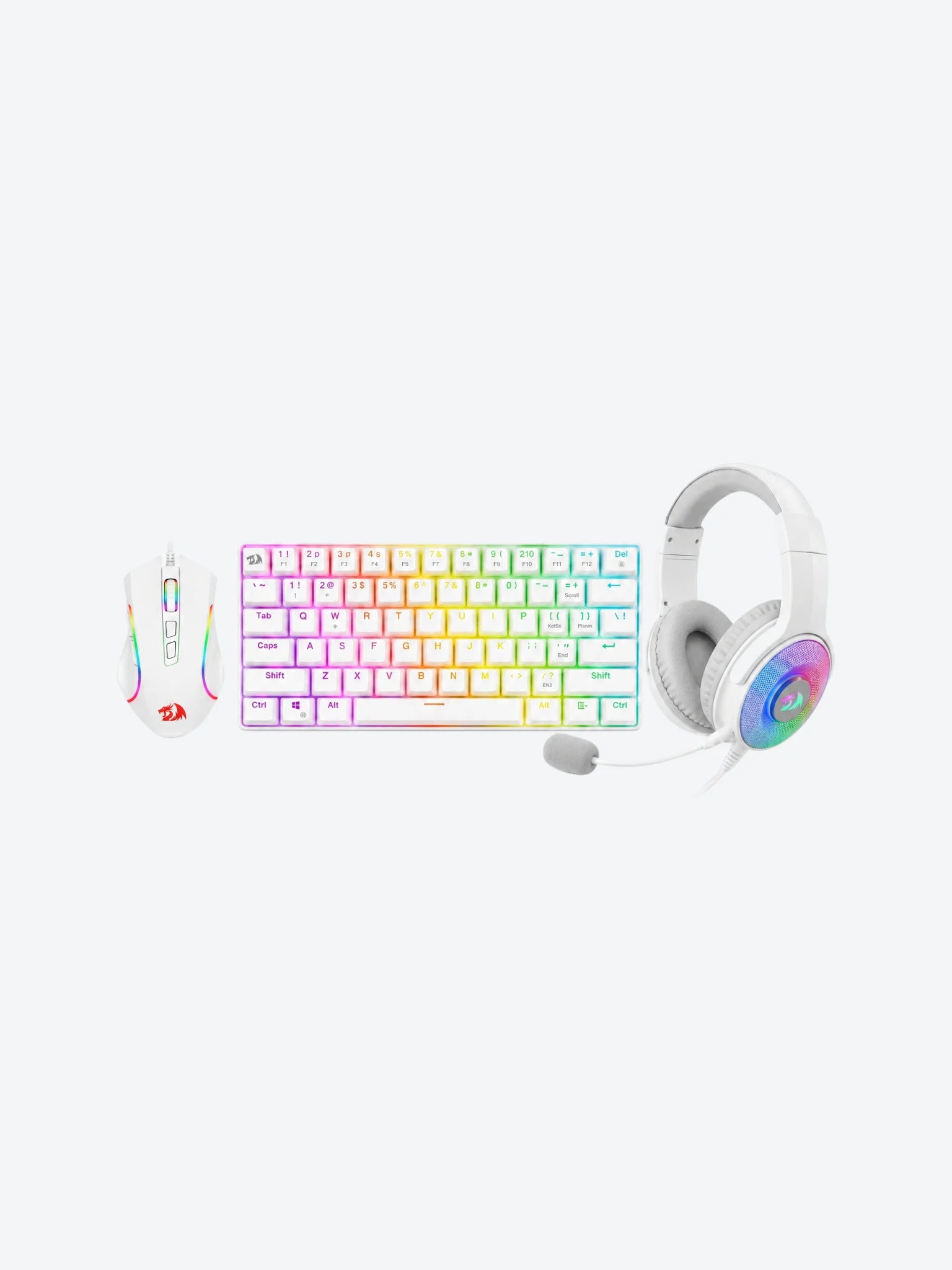 Combo Gaming Redragon S129W Teclado + Ratón + Auriculares 3.5mm RGB