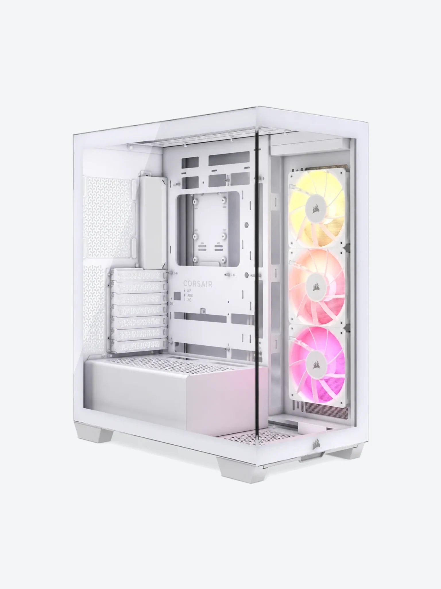 CASE CORSAIR 3500X ARGB WHITE MID TOWER VENTILADORES 3 DE 120MM CON VIDRIO LATERAL Y FRONTAL CC-9011279-WW