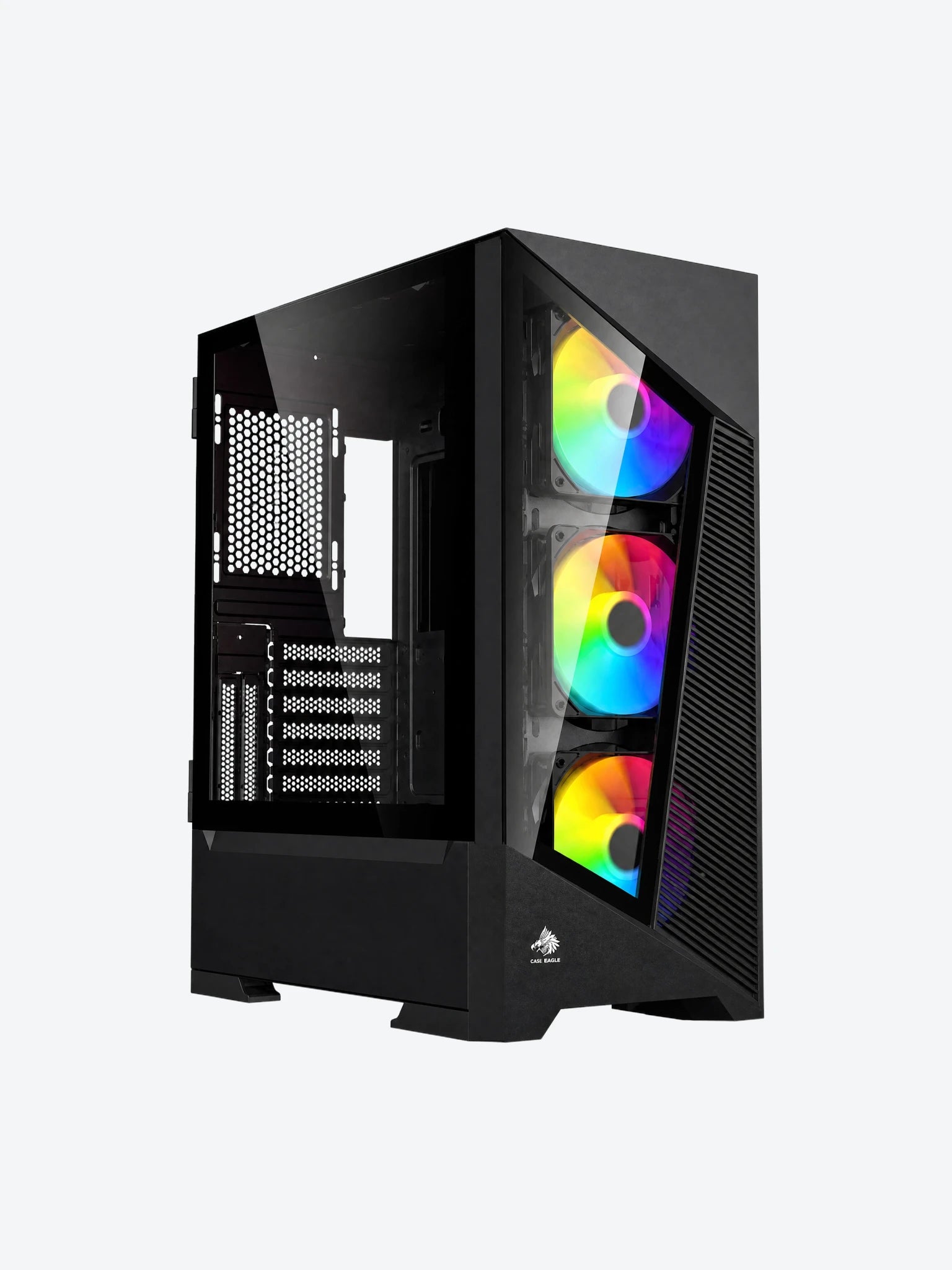 Case Eagle Warrior CG10AJRA001C MID Tower 3 Ventiladores con Vidrio Frontal y Lateral
