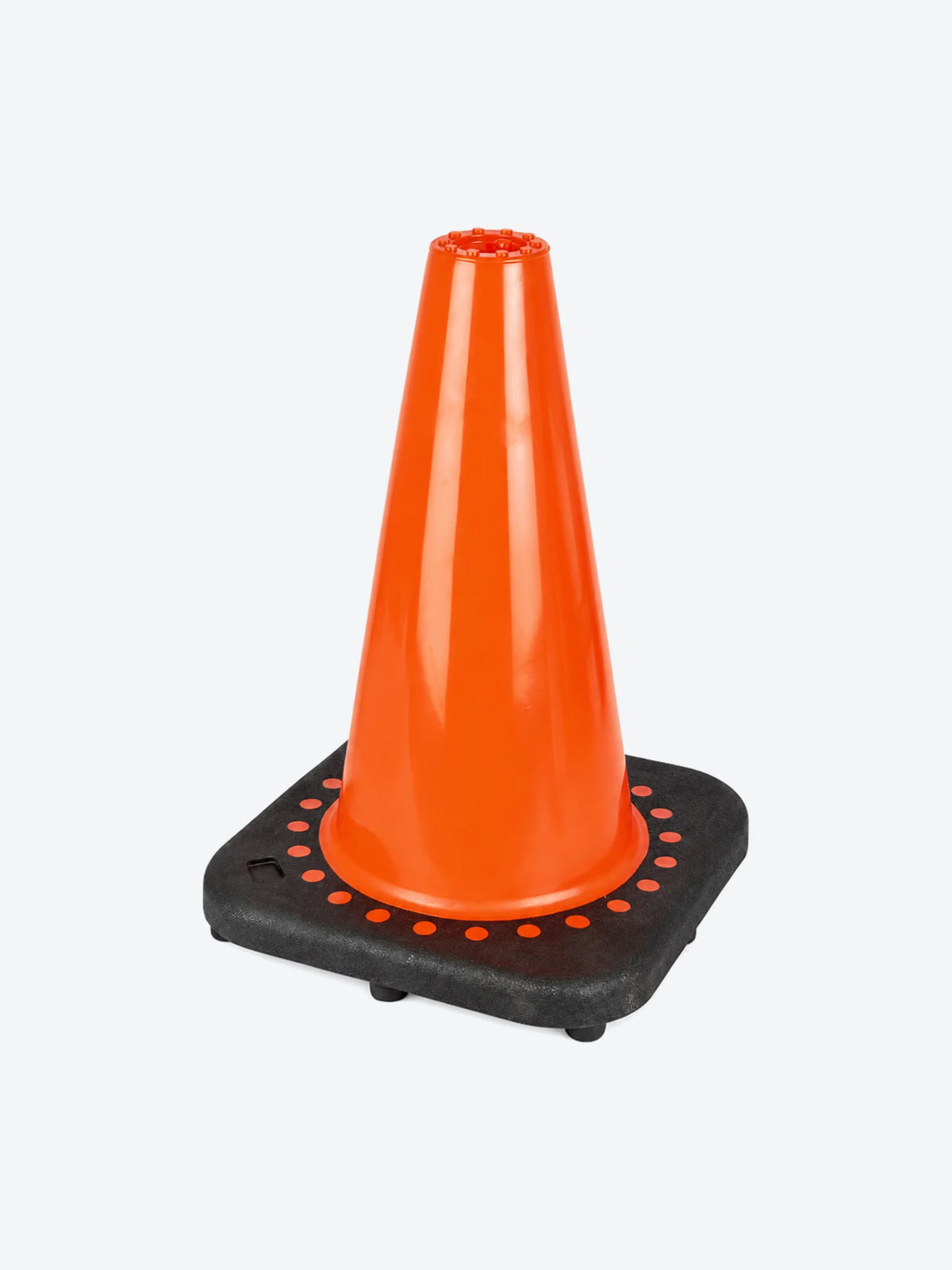CONO DE SEGURIDAD, ALTO 30CM, PESO 1.76LB, FLEXIBLE, BASE AN