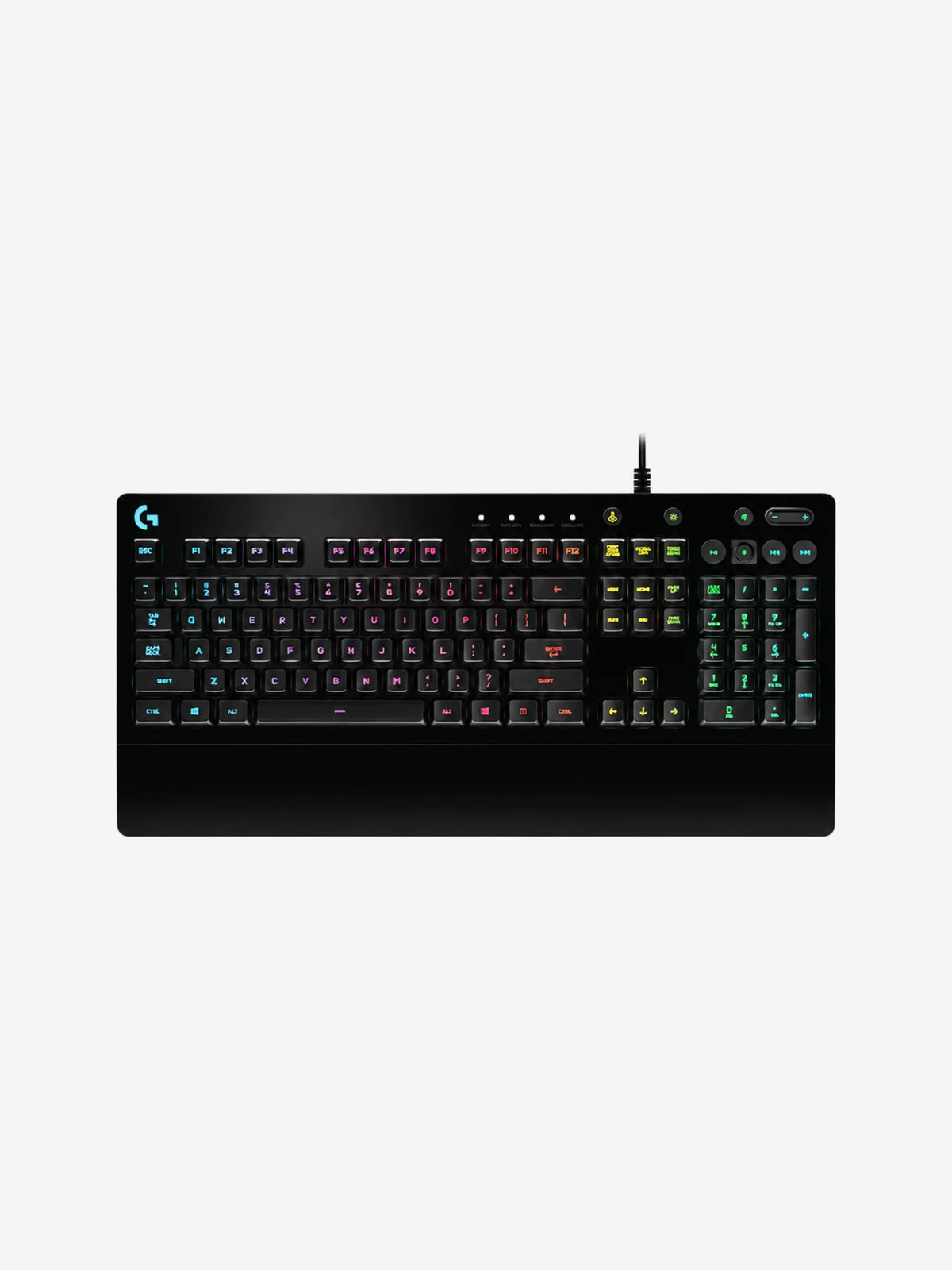 TECLADO GAMING RGB LOGITECH G213 PRODIGY MEMBRANA ALÁMBRICO INGLÉS 920-008084