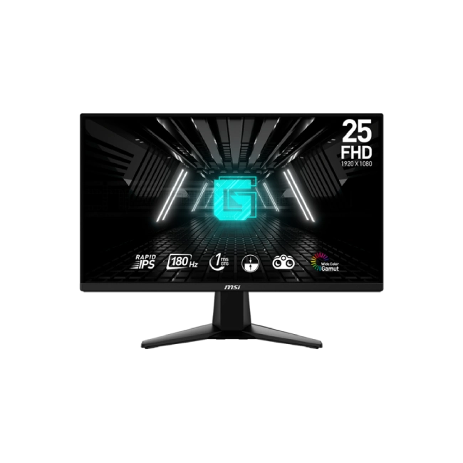 Monitor Gaming MSI 24.5" G255F 9S6-3BC01M-001 1920x1080 180Hz 1MS FreeSync FHD IPS Color Negro-2