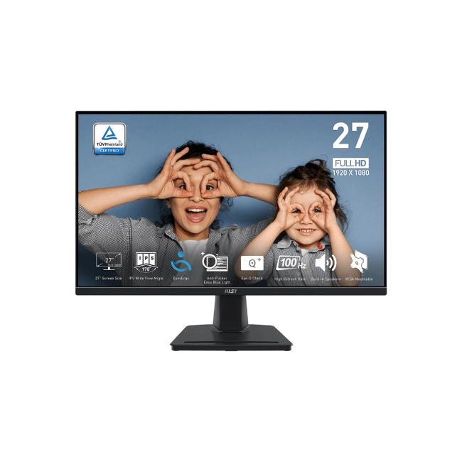 Monitor Gaming MSI 27" PRO MP275 9S6-3PC3CM-001  1920x1080 FHD 100Hz 1MS HDMI Color Negro
