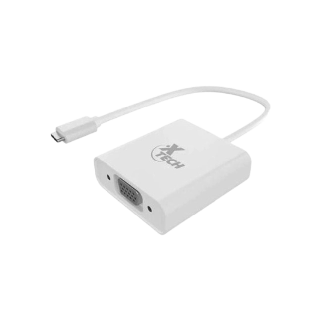 Xtech - Display adapter - USB Type C - VGA - Glossy white - XTC-551-2
