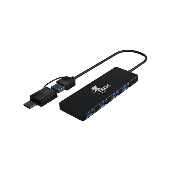 Xtech - Hub - 4 puertos - USB 3.0 XTC-390-5