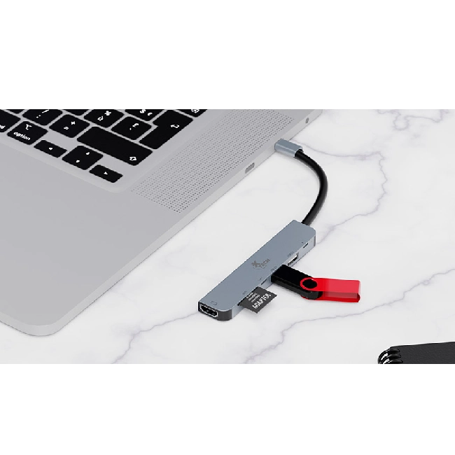 Xtech - Hub - 7 puertos - USB-C® 7-in-1 XTC-571-2
