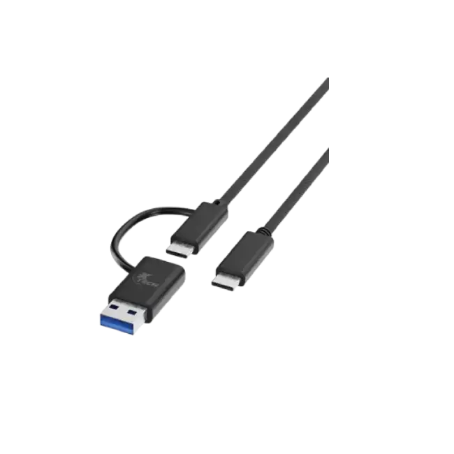 Xtech - USB cable - USB-C USB-A - USB Type C - 1.82 m - 2 in one braided XTC-532-1
