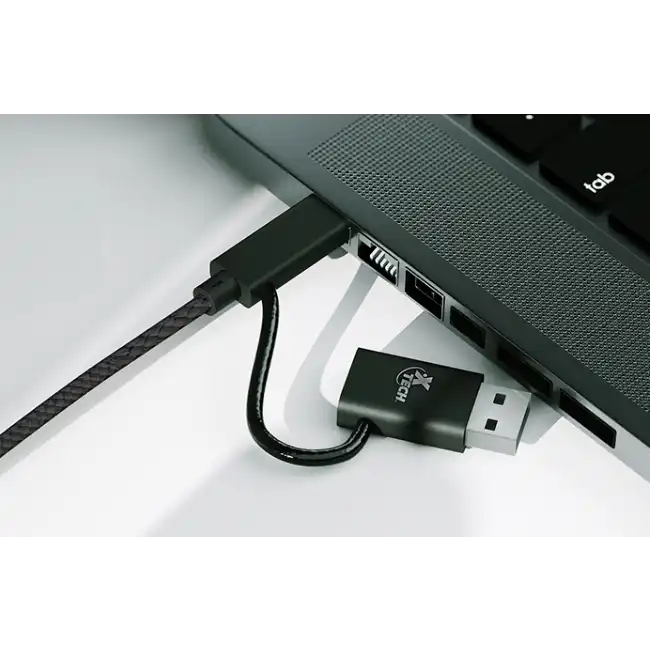 Xtech - USB cable - USB-C USB-A - USB Type C - 1.82 m - 2 in one braided XTC-532
