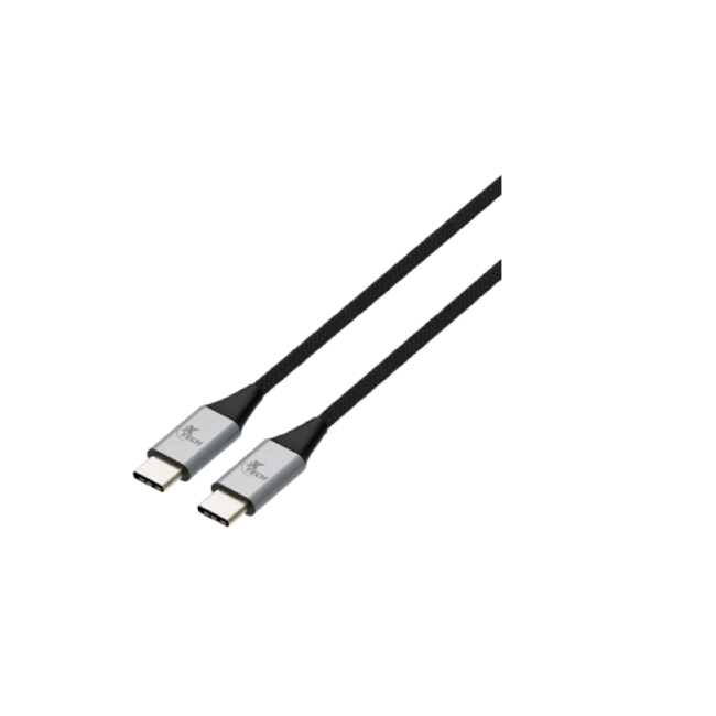 Xtech - USB cable - USB Type C - 3.66 m - Black & silver - (m) to (m) Braided XTC-533-1