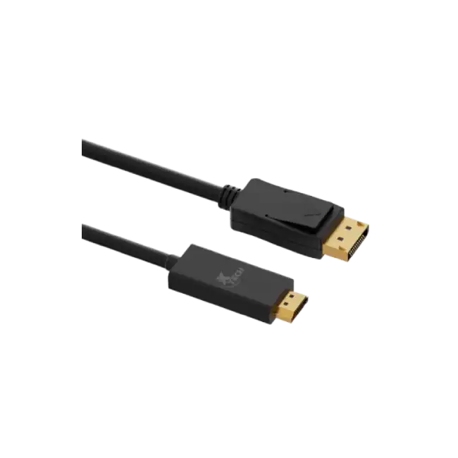 Xtech - Display cable - DisplayPort DP - HDMI - 3 m - Black - DP (m) to HDMI (m) XTC-359-1