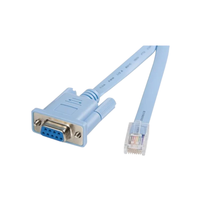 StarTech.com Cable 1,8m para Gestión de Router Enrutador Consola Cisco RJ45 a Serie Serial DB9 - Rollover - Macho a Hembra - Cable serie - RJ-45 (M) a DB-9 (H) - 1.8 m - azul - para P/N: EC1S952, EC2S952, IES101002SFP-6