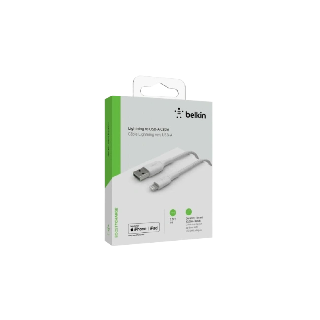 Belkin BoostCharge - Cable Lightning - Lightning macho a USB macho - 1 m - blanco-3