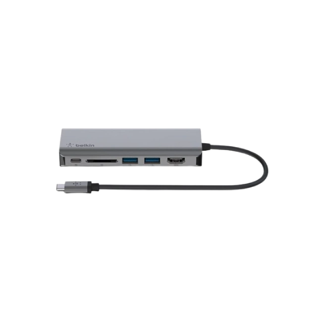 Belkin CONNECT 6-in-1 Multiport Hub - Estación de conexión - USB-C - 1GbE-4