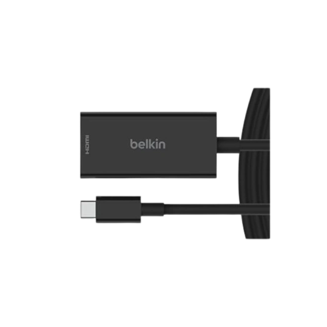 Belkin Connect - Cable adaptador - 24 pin USB-C macho a HDMI macho - 2 m - negro - pasivo, admite 8K60Hz, admite modo Alt DP-1