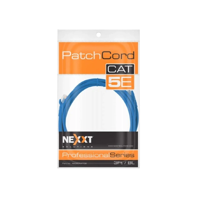 Patch Cord Nexxt Cat5e 3 Pies  RJ45 Color Azul-3