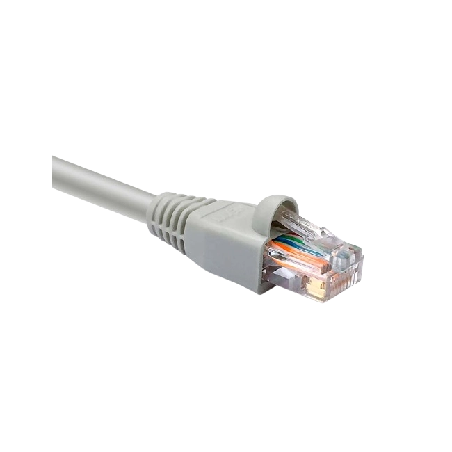 Nexxt - Cable de interconexión - RJ-45 (M) a RJ-45 (M) - 2.1 m - UTP - CAT 5e - moldeado, trenzado - gris