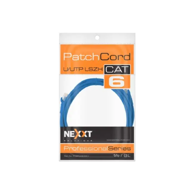 Nexxt Solutions - Patch cable - UTP - RJ-45  - Azul - Cat6 - 30cm-2