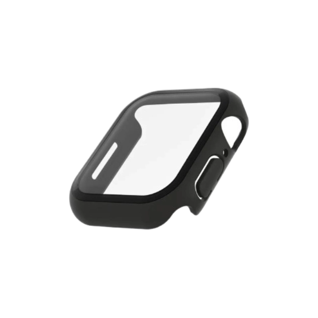 Belkin SCREENFORCE TemperedCurve - Amortiguador para reloj inteligente - protector de pantalla - policarbonato, cristal templado (9H) - negro - para Apple Watch (40 mm, 41 mm)-2