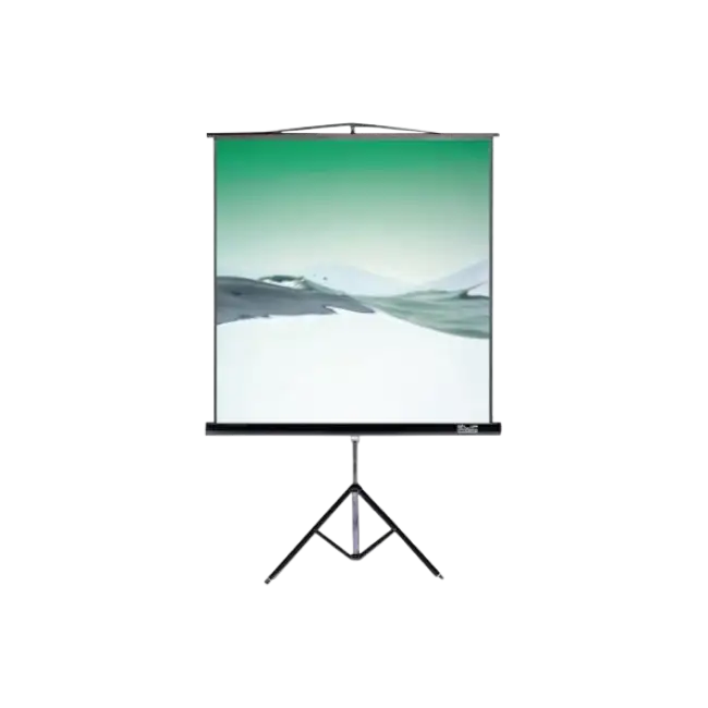 Klip Xtreme KPS-102B - Pantalla de proyección con trípode - 86 pulgada ( 218 cm ) - 4:3 - Matte White - negro