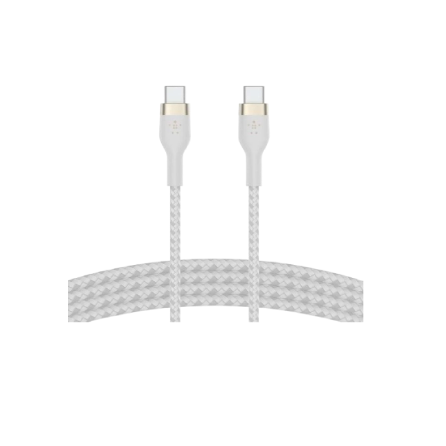 Belkin BoostCharge - Cable USB - 24 pin USB-C (M) a 24 pin USB-C (M) - 2 m - blanco-2