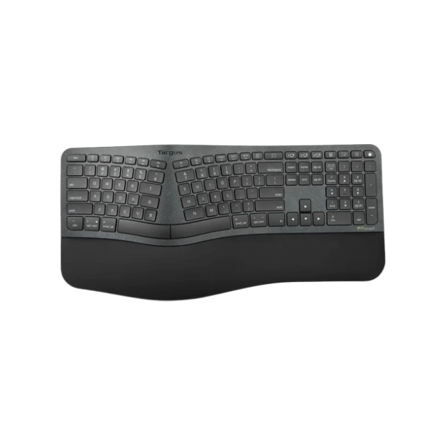 Teclado Targus AKB871US Ergonomico EcoSmart Inalambrico Bluetooth en Ingles Color Negro