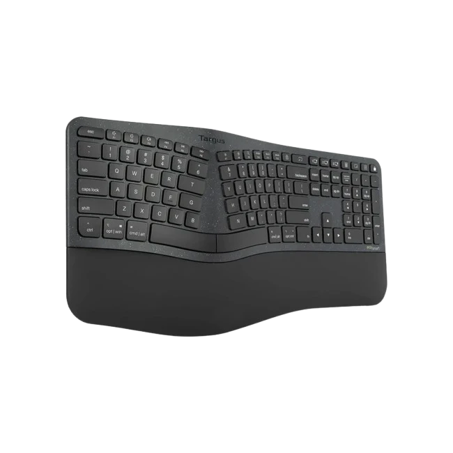 Teclado Targus AKB871US Ergonomico EcoSmart Inalambrico Bluetooth en Ingles Color Negro