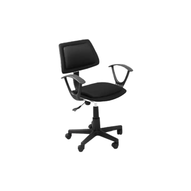 Silla Xtexh Secretarial Roma con ReposaBrazos Color Negro