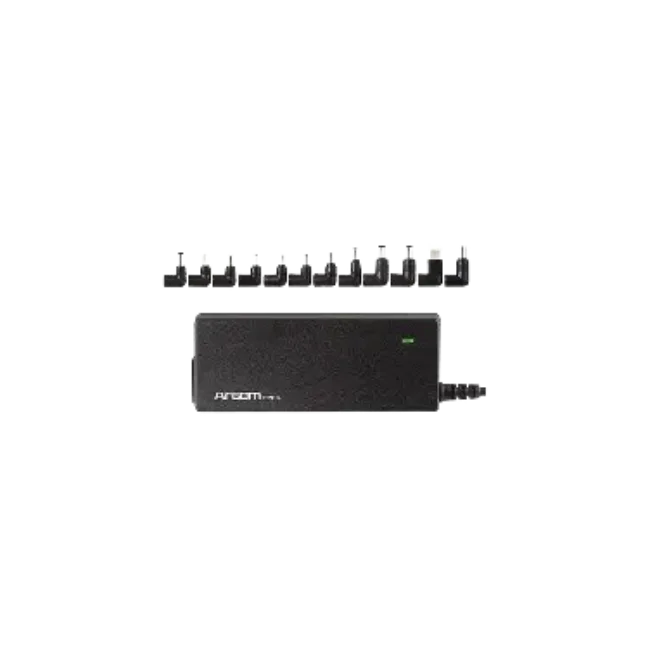 Cargador Argom ARG-AC-0095 Universal Compacto para Portatil de 90 W Deteccion Automatica