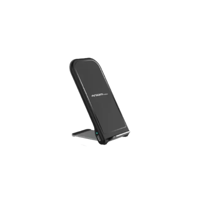 Soporte de Carga Inalambrica Rapida Argom ARG-AC-0140BK 10W Con Ceretificacion QI-1